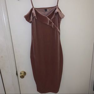 Pink Velvet Dress